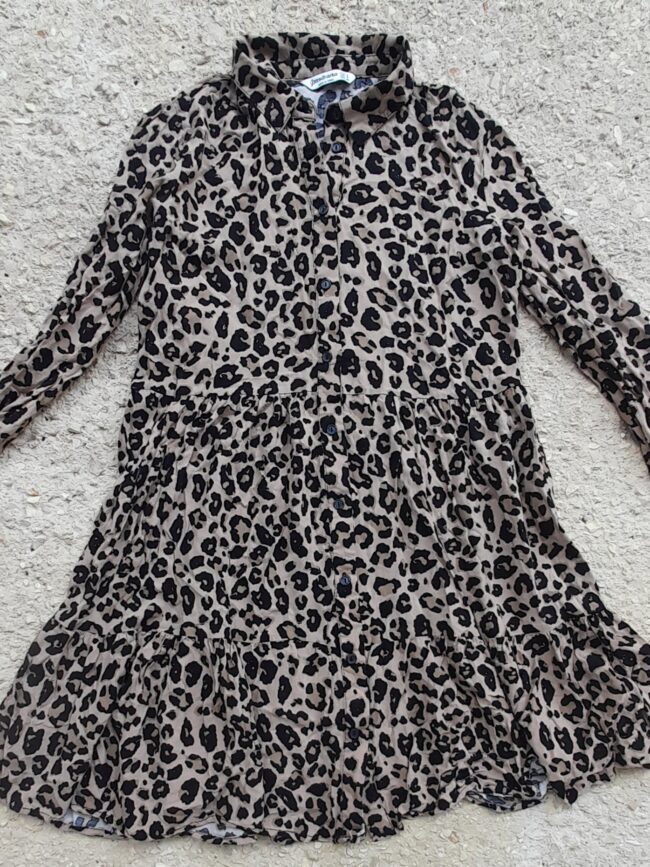 ΜΑΚΡΥΜΑΝΙΚΗ ΠΟΥΚΑΜΙΣΑ ANIMAL PRINT ΜΑΚΡΙΑ