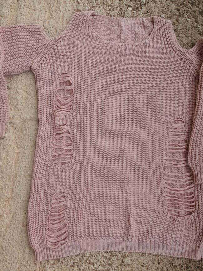 ΜΑΚΡΥΜΑΝΙΚΟ OVERSIZE ΠΛΕΚΤΟ ΜΠΛΟΥΖΟΦΟΡΕΜΑ ΕΚΣΩΜΟ